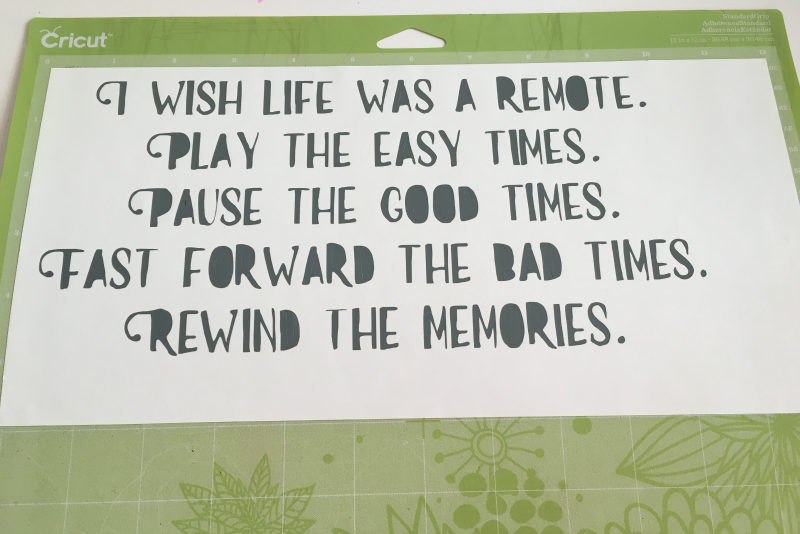 For this month's thrift store up cycle I decided to make use of an old box to store the hundreds of remotes we own. 