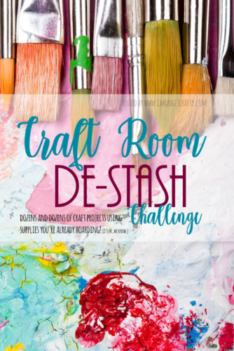 Every month, a group of bloggers challenge each other to create a new craft or project from their own stash of goodies! Check out some awesome creations you might be able to make from your own stash! #CraftRoomDestashChallenge