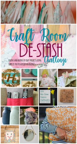 Every month, a group of bloggers challenge each other to create a new craft or project from their own stash of goodies! Check out some awesome creations you might be able to make from your own stash! #CraftRoomDestashChallenge