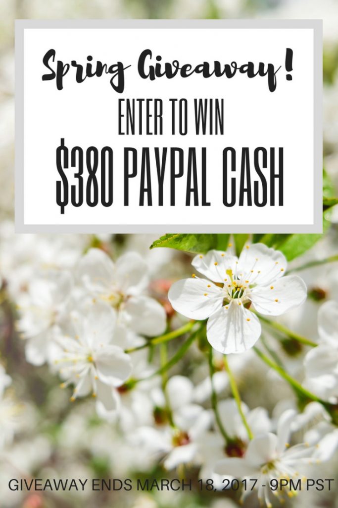 0 Payapl Cash Spring Giveaway!