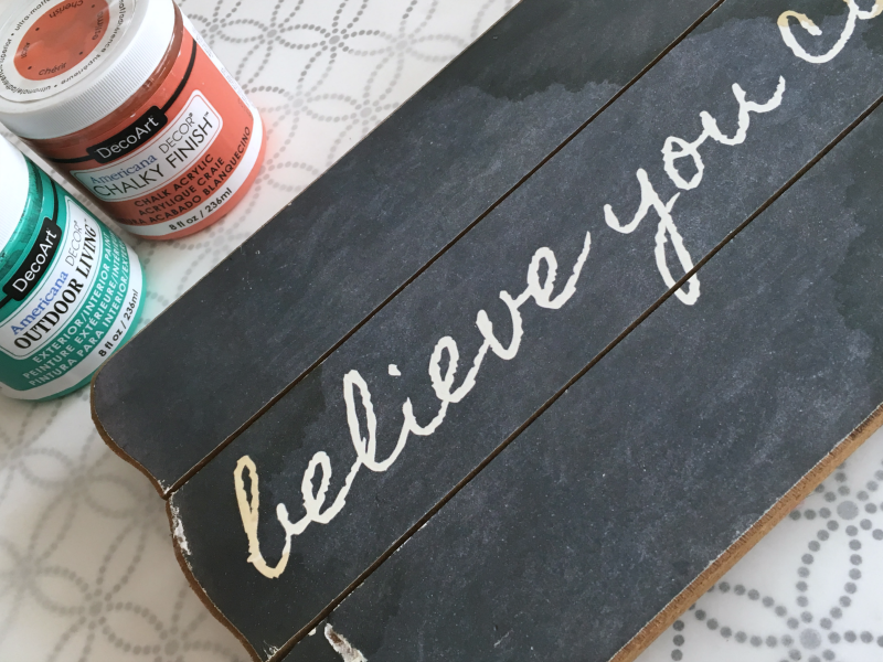 American DecoArt paint on wooden sign - C'mon Get Crafty This Silhouette kitchen art wooden board is the PERFECT description of our house! I love it!