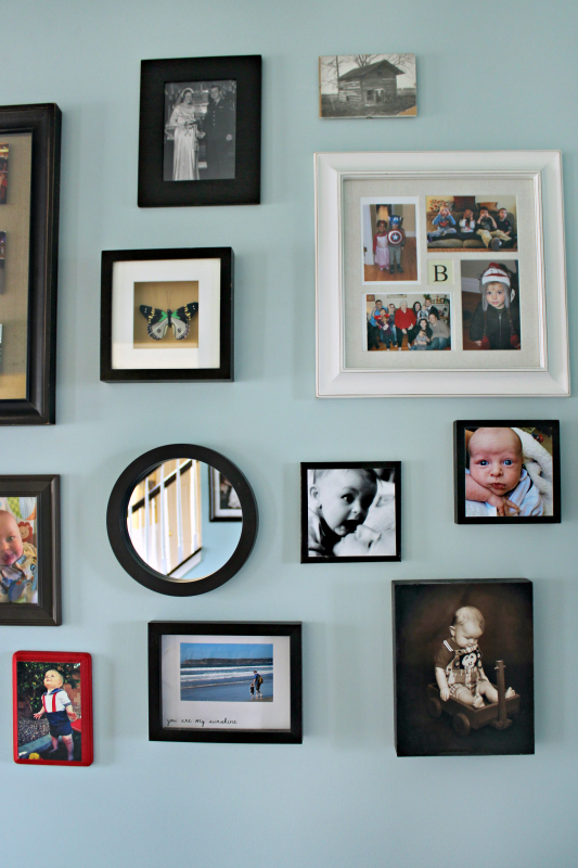 Tips for Updating a Bland Gallery Wall {Crafty De-Stash Challenge}