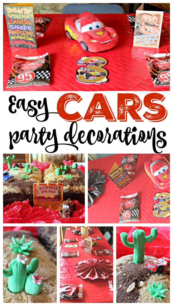 Disney Cars Birthday Party EASY Party Decorations