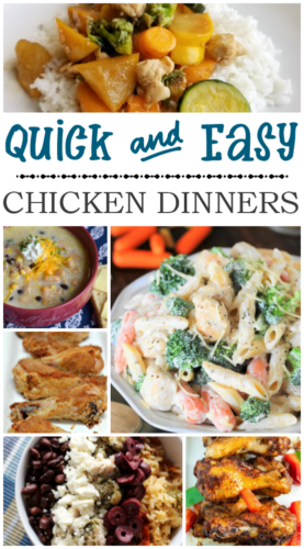 Get your menu planning tackled for the week with these easy chicken dinner ideas!