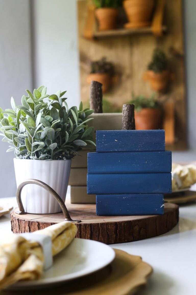  DIY Rustic Wooden Scrap Pumpkins {MM #178}