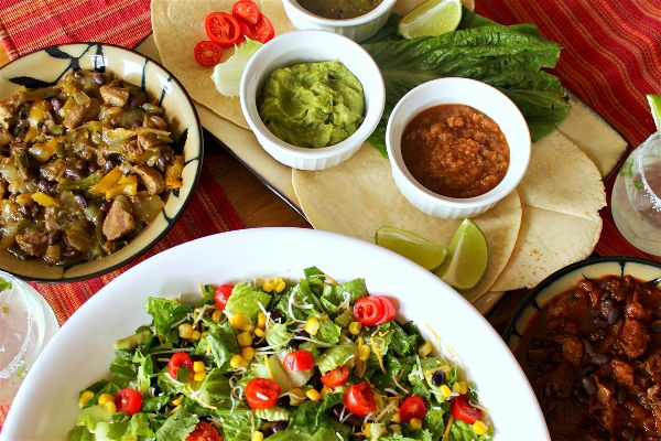 Easy Mexican Skillet & Chopped Salad Dinner Party