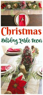 Christmas Holiday Table Decor