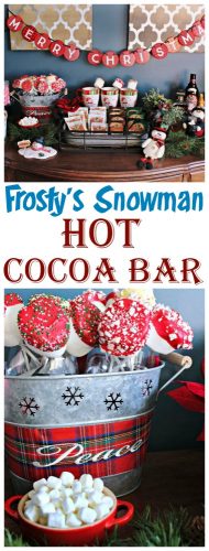 With a Hot Cocoa Bar THIS hot, no wonder the snowmen are melting! #12DaysofChristmas