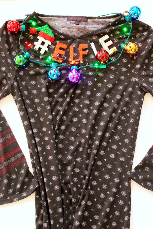 What sort of crazy Ugly Sweater DIY could you make from Dollar Store finds?