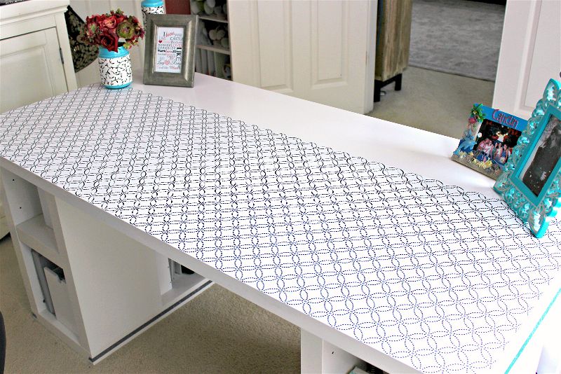 CRC #2 Clean workspace-opt - C'mon Get Crafty I absolutely love having a dedicated craft room, but even I have a hard time getting inspired in the mess. So I'm thrilled to have been able to create a beautiful workspace for myself as the first part of the #CraftRoomChallenge!!