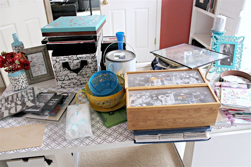 CRC #4 Purging and Sorting Craft Supplies-opt - C'mon Get Crafty Are you drowning in craft supplies? Do you have an overflowing stash of upcycle projects? Check out my rules to purge and organize your craft room!