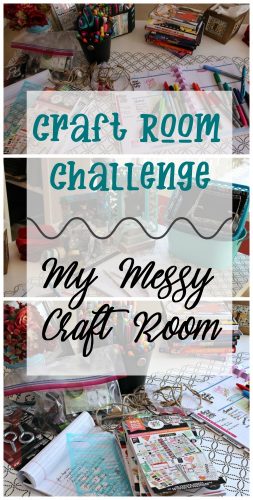 Do you have a messy craft room in need of an overhaul? Join me with this group of bloggers for weekly tips and updates on how we are cleaning up our craft rooms! #craftroomchallenge #confessyourmess