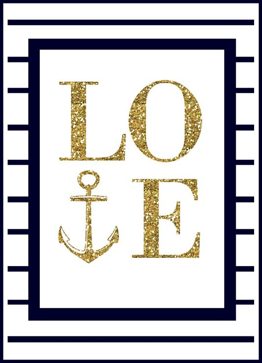 If you are overboard in love, try using this nautical Valentine's Day printable this year!