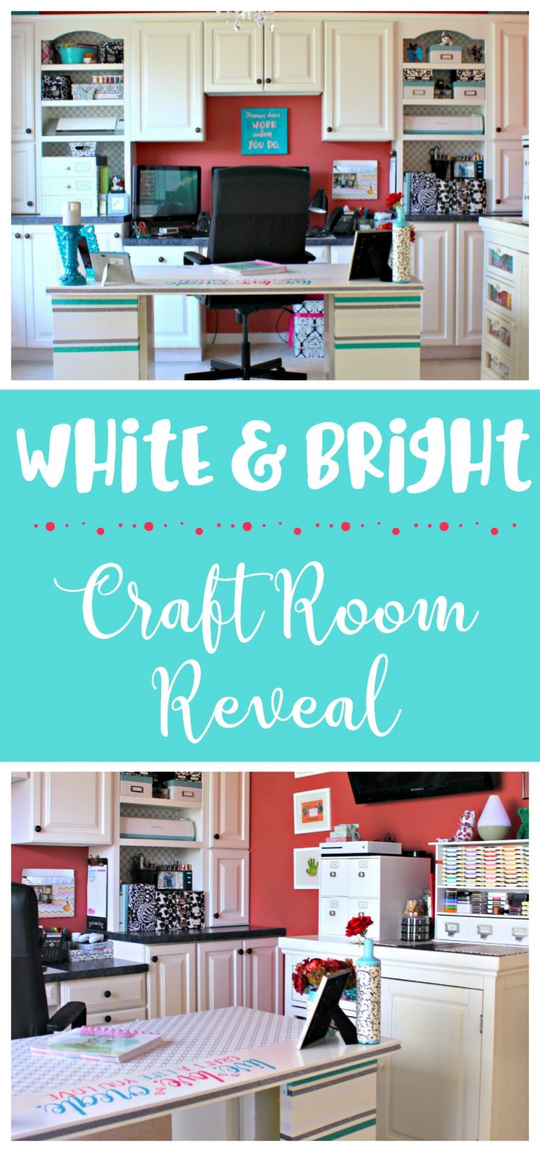 My White & Bright Craft Room Reveal – Craft Room Challenge Week 5