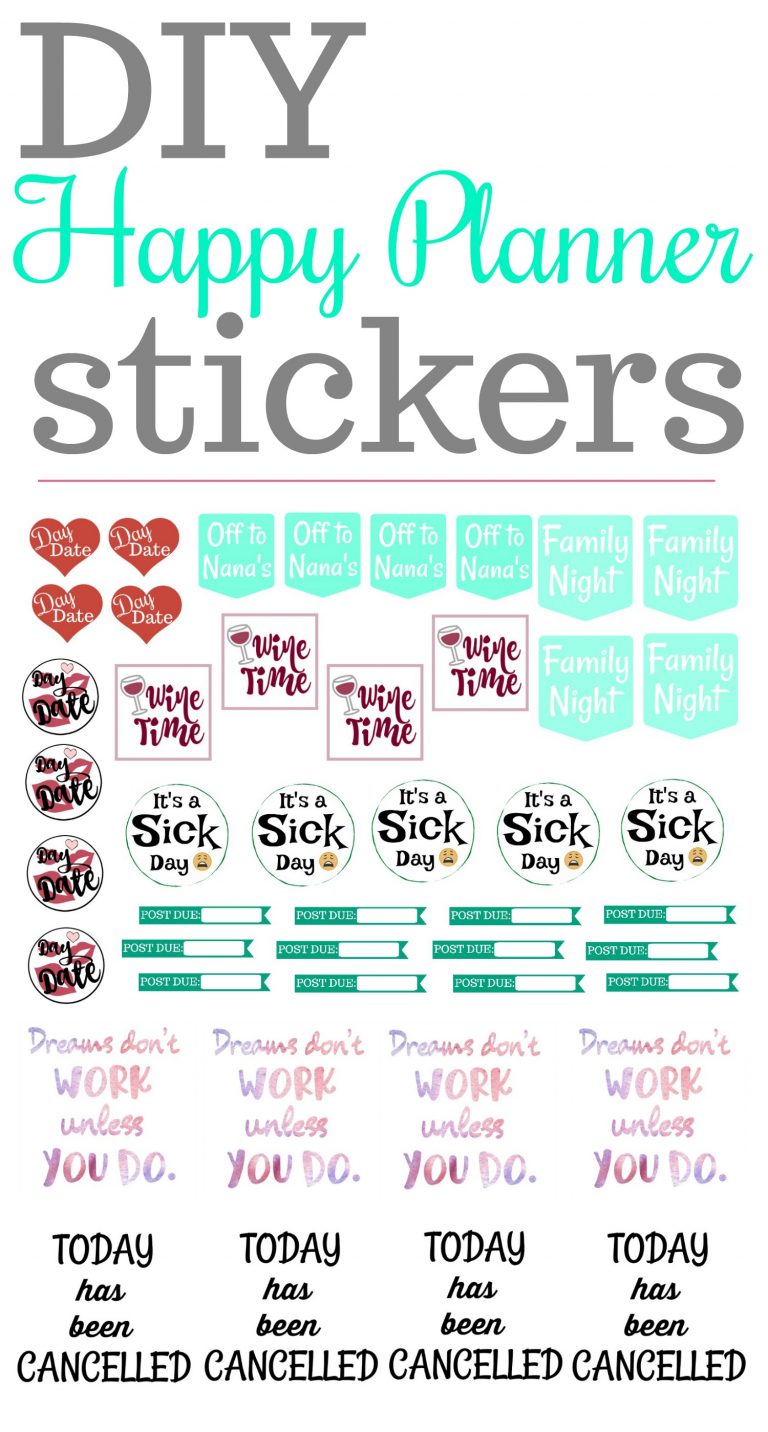 How to Make Your Own DIY Planner Stickers