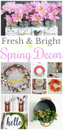 Liven up your space with some fresh and bright spring decor diy ideas.