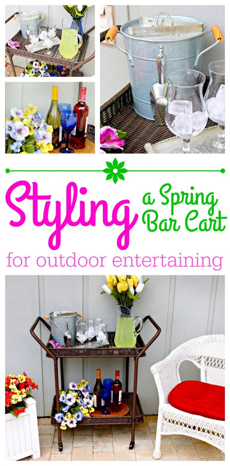 Styling a Spring Bar Cart for Outdoor Entertaining