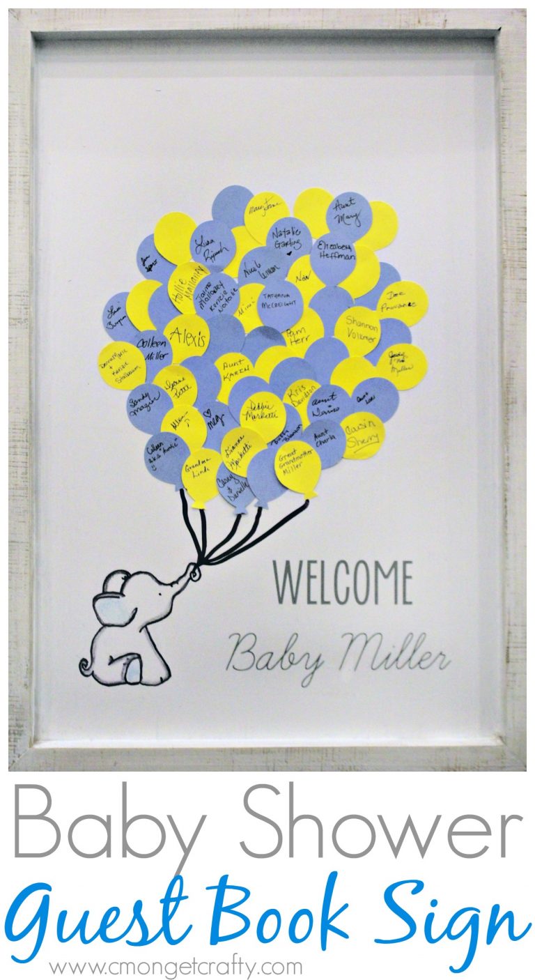 How to Make an Elephant Themed Baby Shower Guest Book