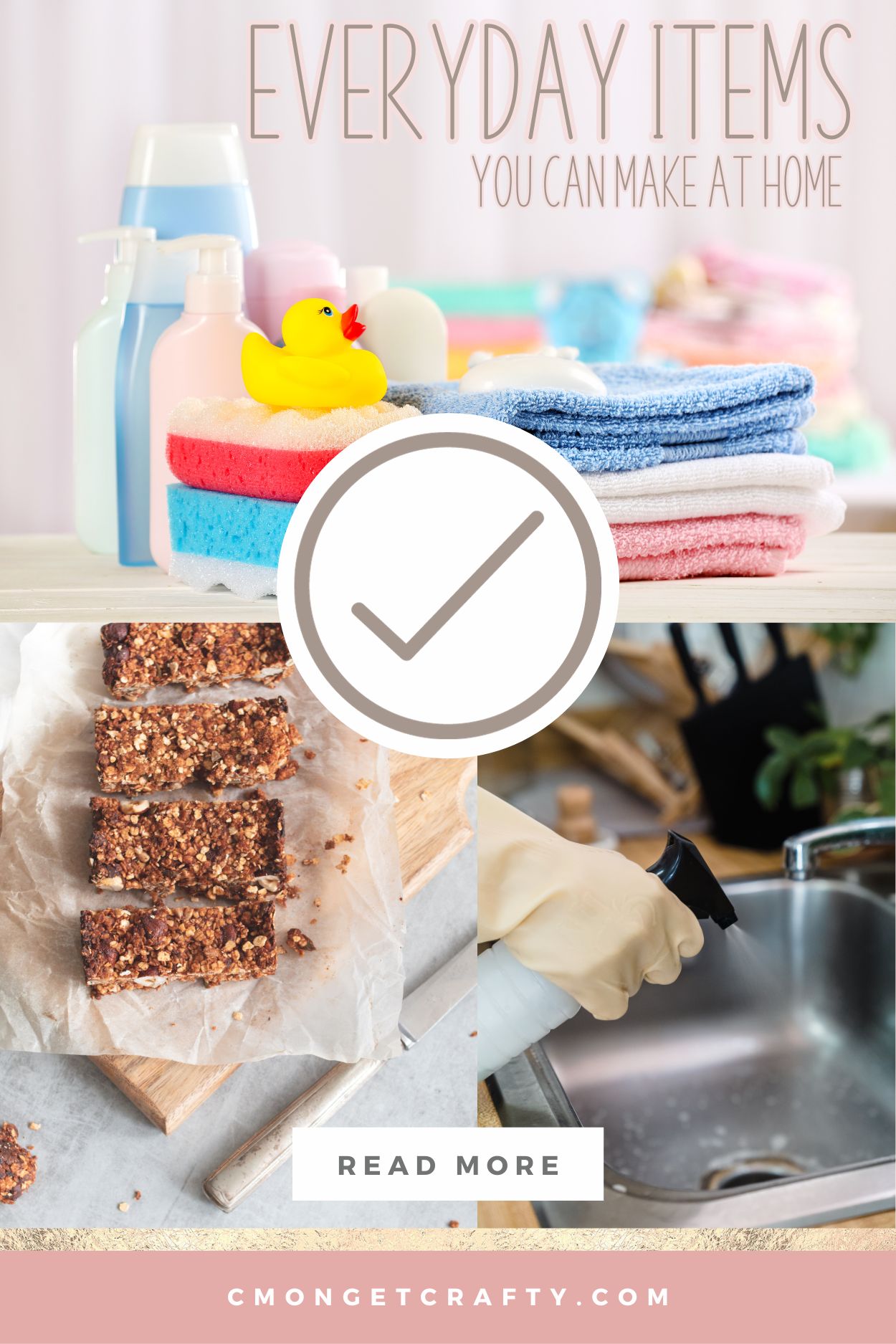 Photo Collage of Everyday Items to DIY at home