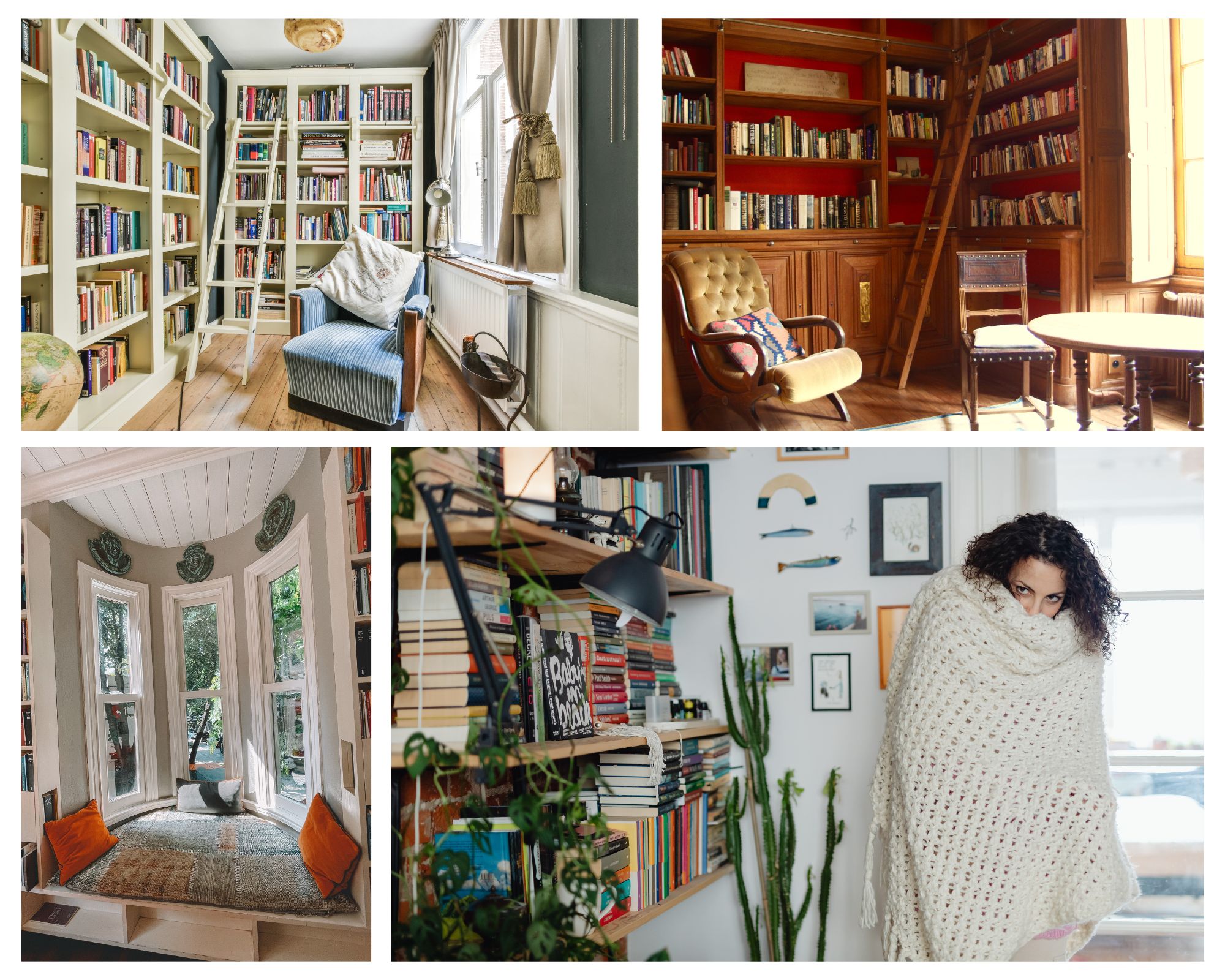 Library Photo Collage - C'mon Get Crafty Creating a home library is a great way to encourage regular reading habits for the entire household. Check out five tips for designing your at-home library.