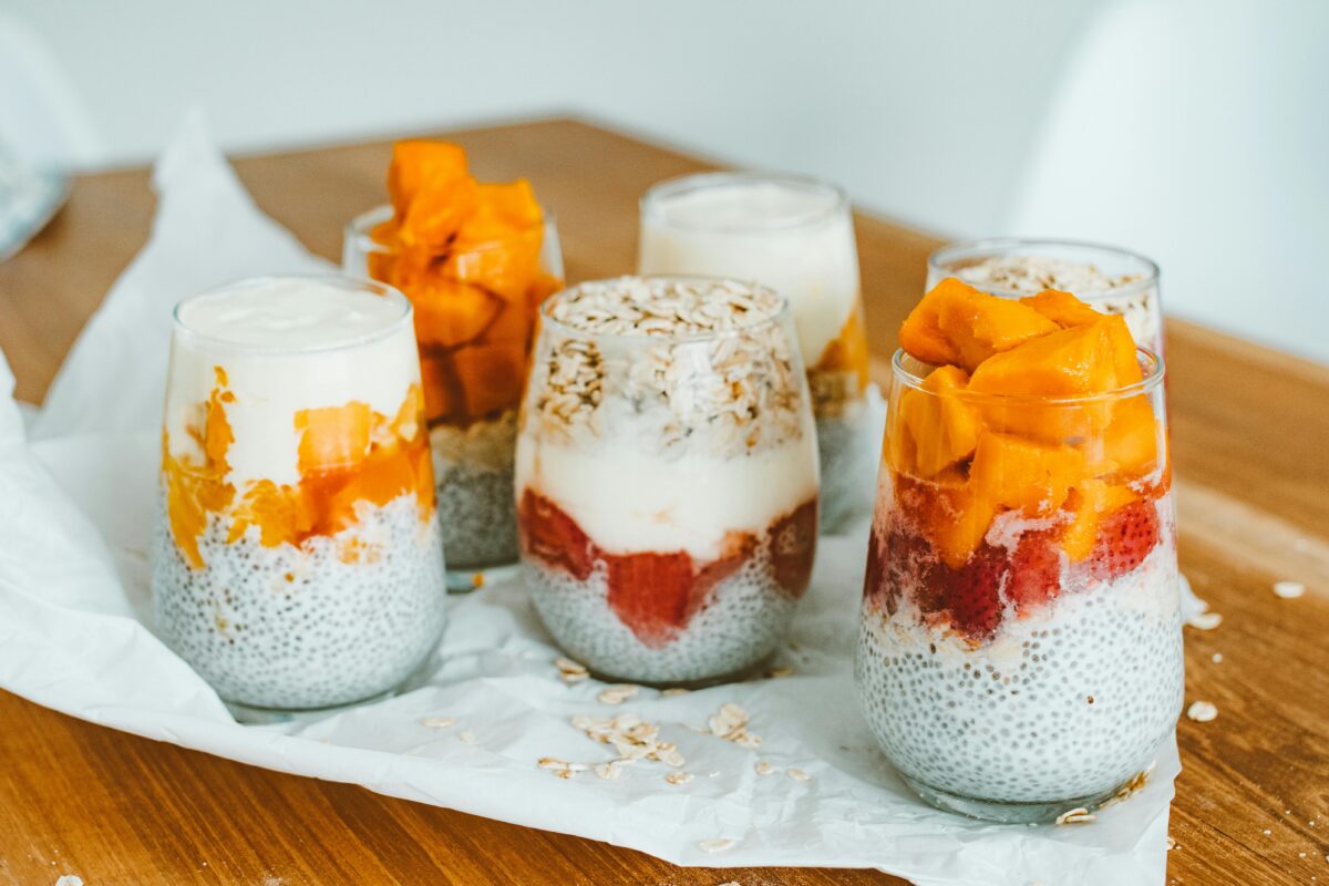chia-seeds-and-yoghurt-cream-on-clear-glasses-stockpack-pexels - C'mon Get Crafty Chia seeds and yoghurt cream on clear glasses